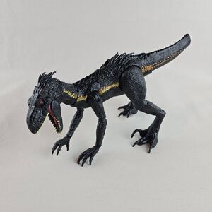 Jurassic World Indoraptor Action Figure Black Gold Articulated Dinosaur Missing